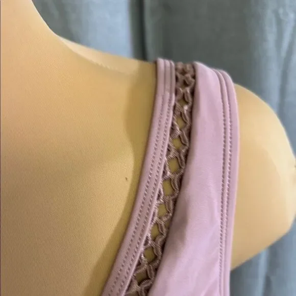 CupShe Pink One-Piece Swimsuit with Lace Details - Picture 13 of 14